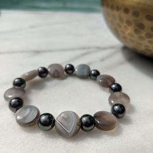 Hematite Grey gemstone bracelet